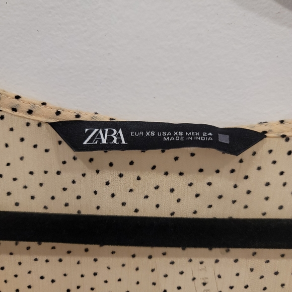 Zara Babydoll Polkadot Cocktail Dress Eur XS US XS extra small - Picture 4 of 6